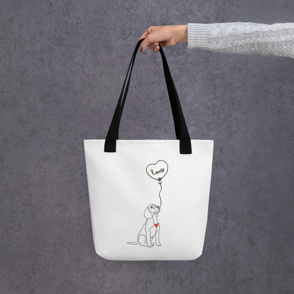 Puppy Love Reusable Tote Bag