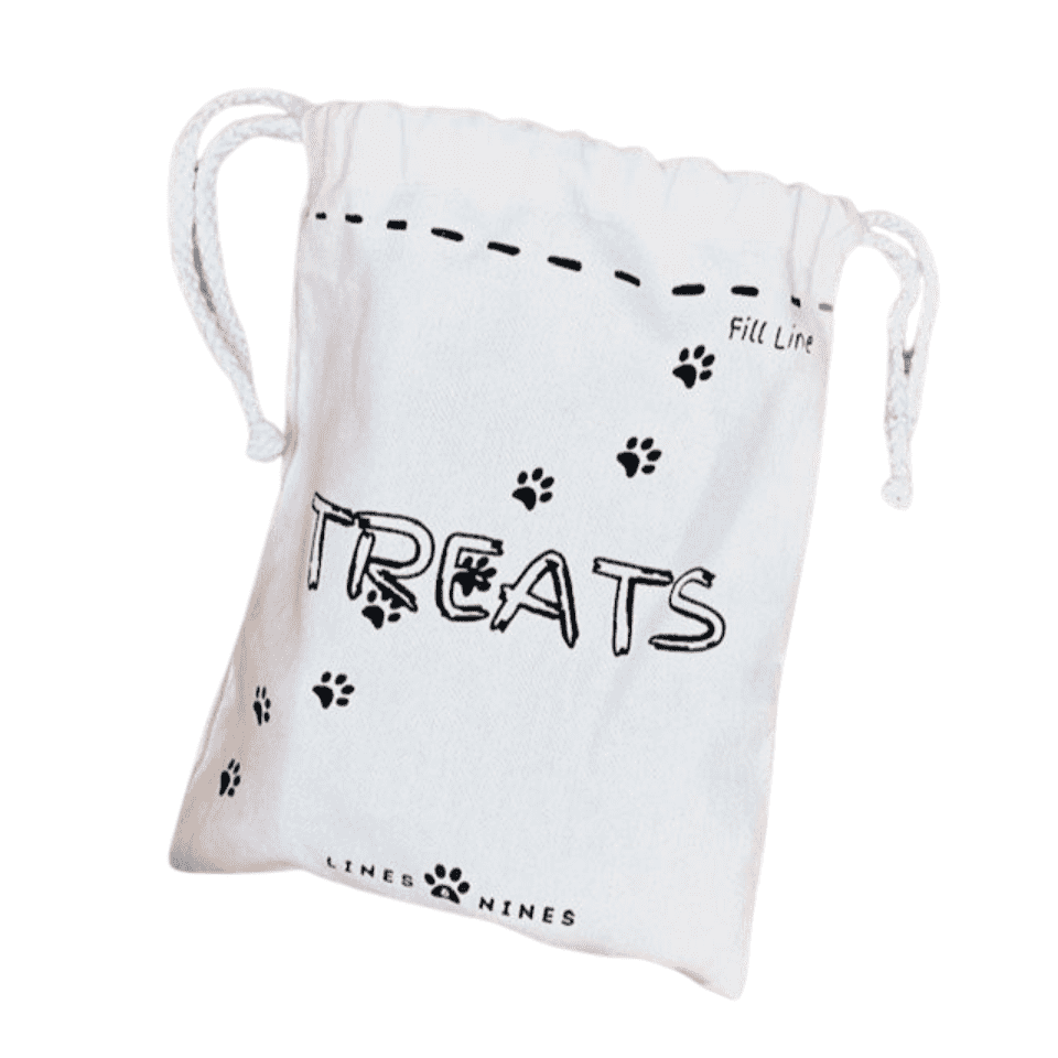 Paw print shop drawstring bag