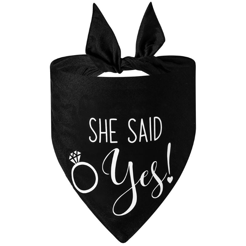 Engagement Dog Bandana Dog Wedding Bandana Lines Nines