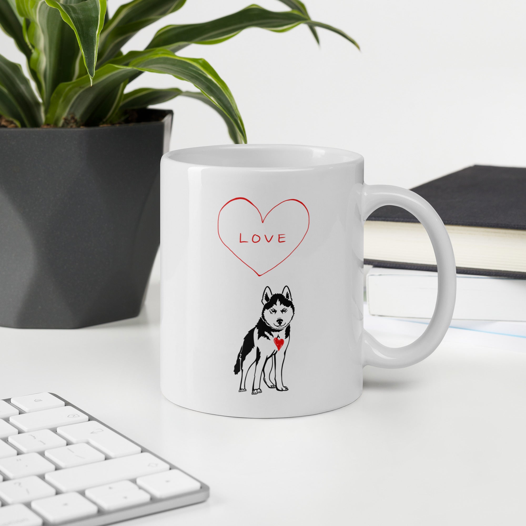 Husky Love Mug